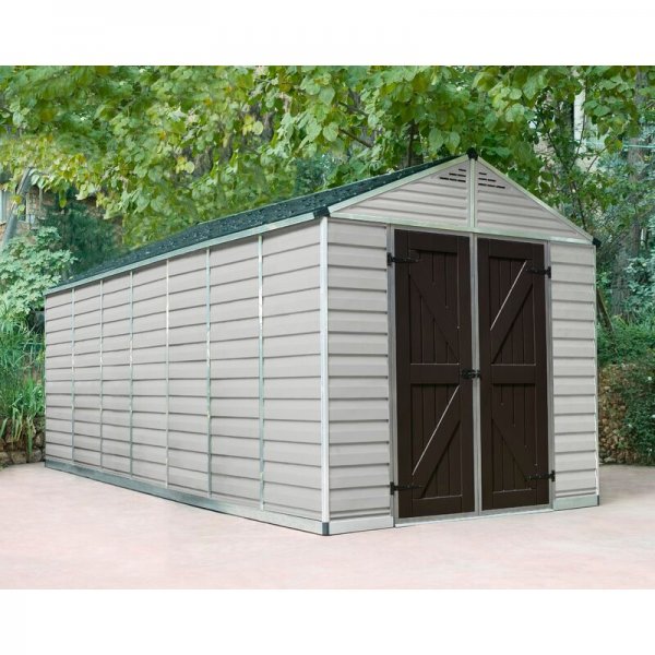 SkyLight 7 ft. 5 in. W x 17 ft. 3 in. D Plastic Storage Shed