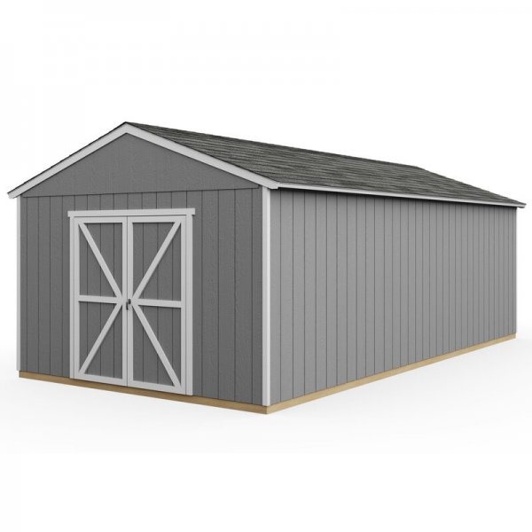 Astoria 12 ft. W x 24 ft. D Solid + Manufactured Wood Storage Shed