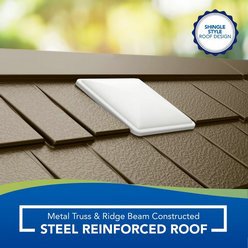 Cascade 7 ft. W x 7 ft. D Plastic Storage Shed