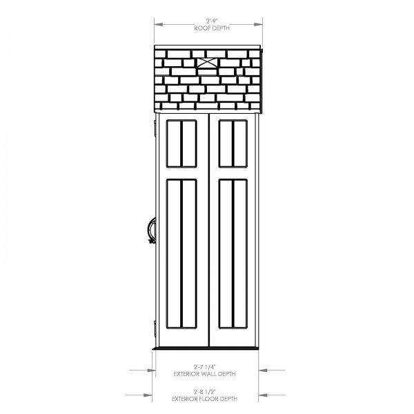 Everett Outdoor 6 ft. W x 3 ft. D Plastic Storage Shed