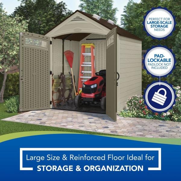 Vista 7 ft. x 7 ft. Resin Storage Shed