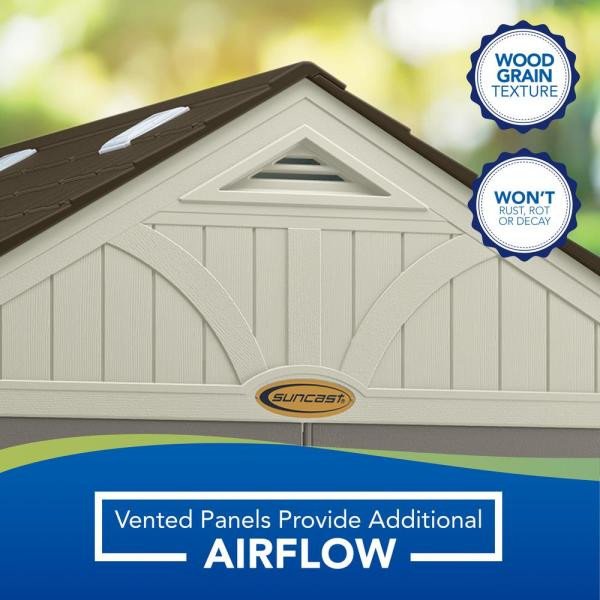 Tremont 8 ft. 4-1/2 in. x 10 ft. 2-1/4 in. Resin Storage Shed