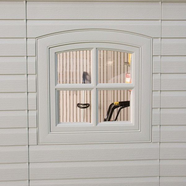 8 ft. W x 7 ft. 4 in. D Plastic Storage Shed