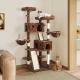 65.7'' H Carpet Cat Tree Condos and Scratching Posts Included, with Platforms and Hammock