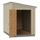 Installed The Tahoe Series Lean-To 6 ft. x 10 ft. x 8 ft. 3 in. Un-Painted Wood Storage Building Shed