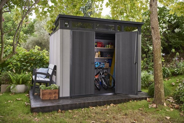 Artisan 9 ft. W x 7.5 ft. D Plastic Storage Shed