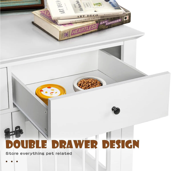 Dog Crate Furniture With Drawers