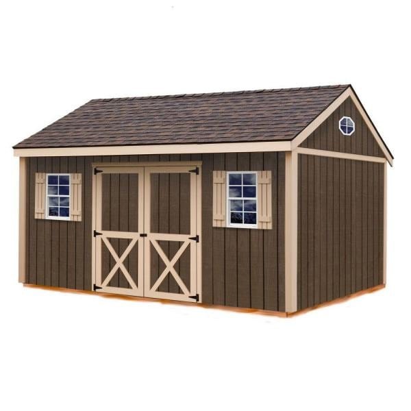 Brookfield 16 ft. x 12 ft. Wood Storage Shed Kit
