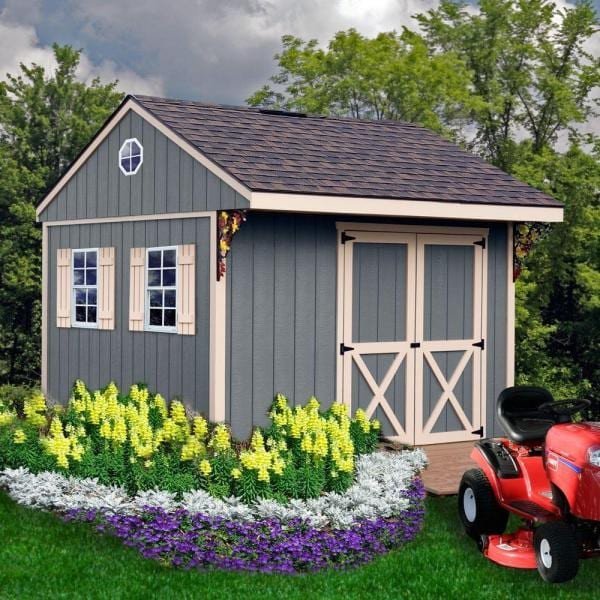 Northwood 10 ft. x 10 ft. Wood Storage Shed Kit with Floor Including 4 x 4 Runners