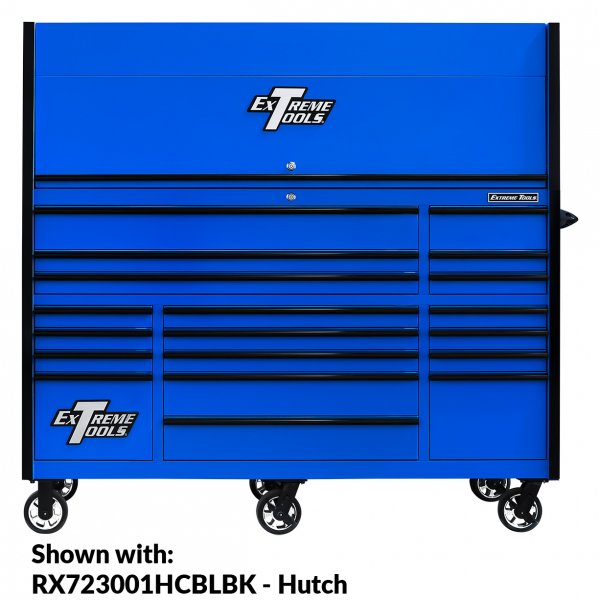 Extreme Tools 72″ x 30″, 19 Drawer Roller Cabinet with 250 lbs. drawer slides, RX 250 Series