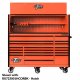 Extreme Tools 72″ x 30″, 19 Drawer Roller Cabinet with 250 lbs. drawer slides, RX 250 Series