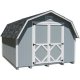 Classic Gambrel 12 ft. x 24 ft. Wood Storage Building Precut Kit with 4 ft. Sidewalls with Floor