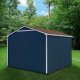 Installed Princeton 10 ft. x 10 ft. Wood Storage Shed with Autumn Brown Shingles