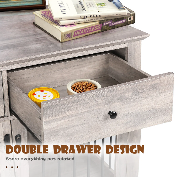Dog Crate Furniture With Drawers