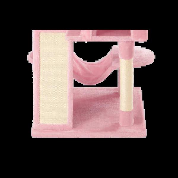 65.7'' H Carpet Cat Tree Condos and Scratching Posts Included, with Platforms and Hammock