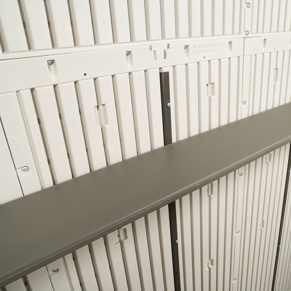 8 ft. W x 7 ft. 4 in. D Plastic Storage Shed