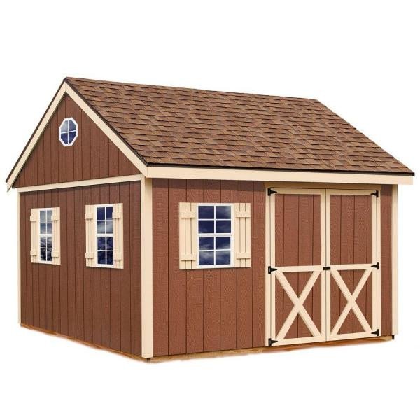 Mansfield 12 ft. x 12 ft. Wood Storage Shed Kit
