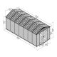 SkyLight 7 ft. 5 in. W x 17 ft. 3 in. D Plastic Storage Shed