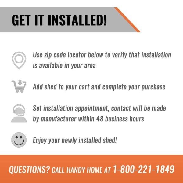 Installed Princeton 10 ft. x 10 ft. Wood Storage Shed with Autumn Brown Shingles