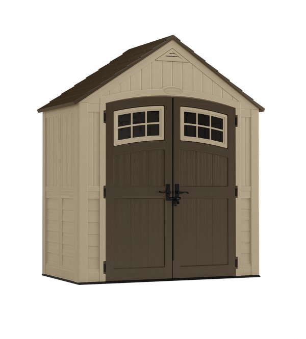 Sutton Outdoor 7 ft. 5 in. W x 4 ft. D Plastic Storage Shed