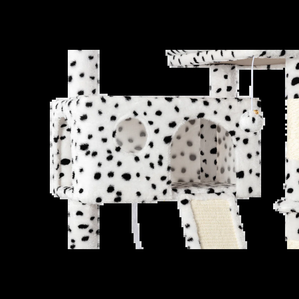 65.7'' H Carpet Cat Tree Condos and Scratching Posts Included, with Platforms and Hammock