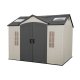 Side 10 ft. W x 8 ft. D Plastic Storage Shed