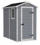Manor 4 ft. W x 6 ft. D Plastic Vertical Storage Shed