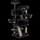 65.7'' H Carpet Cat Tree Condos and Scratching Posts Included, with Platforms and Hammock
