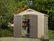 Factor 8 ft. W x 6 ft. D Plastic Storage Shed