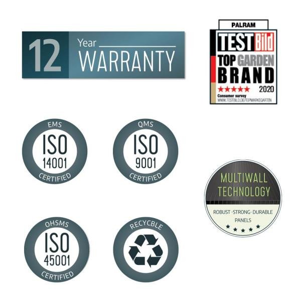 Rubicon 6 ft. x 5 ft. Dark Gray Garden Storage Shed