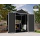 Rubicon 6 ft. x 5 ft. Dark Gray Garden Storage Shed