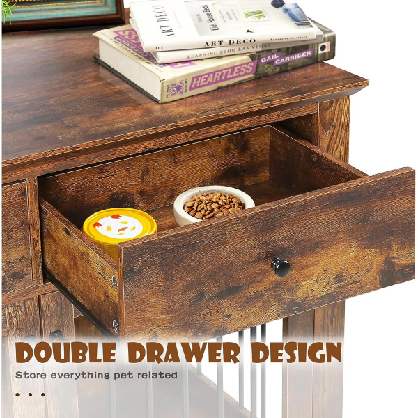 Dog Crate Furniture With Drawers