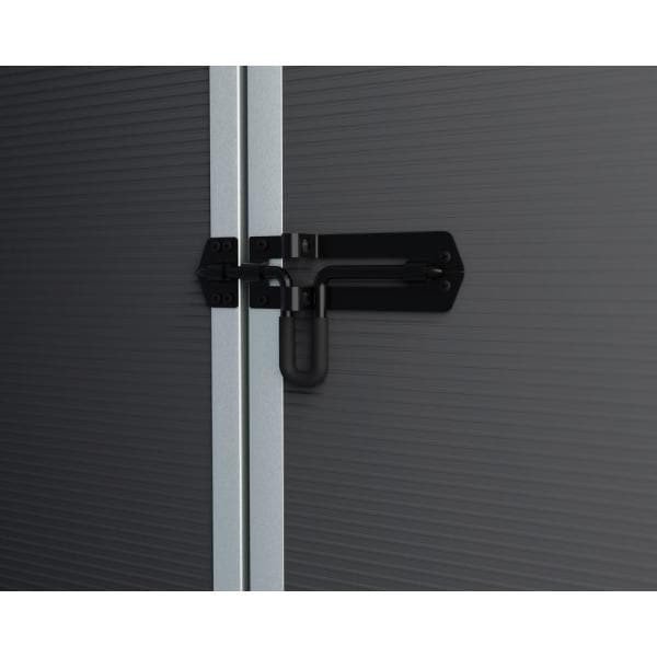 Rubicon 6 ft. x 5 ft. Dark Gray Garden Storage Shed