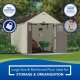 Tremont 8 ft. 4-1/2 in. x 10 ft. 2-1/4 in. Resin Storage Shed