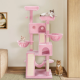 65.7'' H Carpet Cat Tree Condos and Scratching Posts Included, with Platforms and Hammock