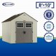 Tremont 8 ft. 4-1/2 in. x 10 ft. 2-1/4 in. Resin Storage Shed