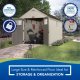 Tremont 8 ft. W x 13 ft. D Plastic Storage Shed