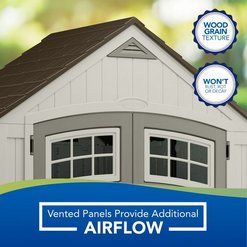 Cascade 7 ft. W x 7 ft. D Plastic Storage Shed