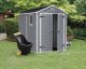 Manor 6 ft. W x 7.5 ft. D Plastic Storage Shed