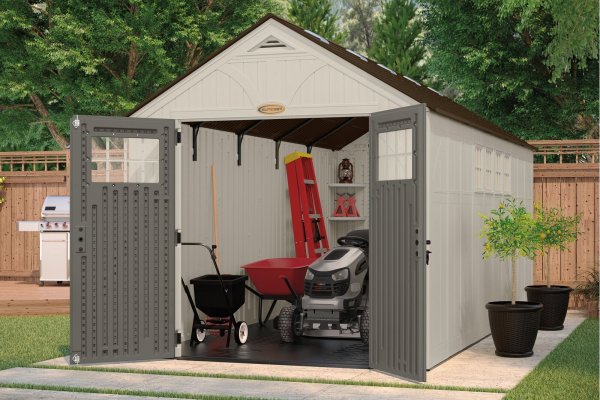 Tremont Outdoor 8 ft. W x 16 ft. D Plastic Storage Shed