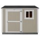 Installed The Tahoe Series Tall Ranch 8 ft. x 10 ft. x 8 ft. 6 in. Painted Wood Storage Building Shed and Sidewall Door