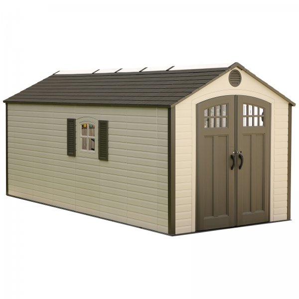 8 ft. W x 17.5 ft. D Plastic Storage Shed