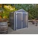 Rubicon 6 ft. x 5 ft. Dark Gray Garden Storage Shed