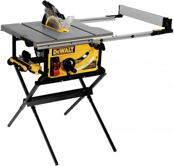 10-Inch Table Saw with Rolling Stand, 32-1/2-Inch Rip Capacity