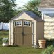 Outdoor Sutton 7 1/2 ft. W x 7 ft. D Resin Storage Shed