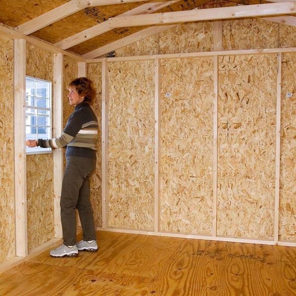 Cypress 12 ft. x 10 ft. Wood Storage Shed Kit