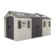Dual Entry 15 ft. W x 8 ft. D Plastic Storage Shed