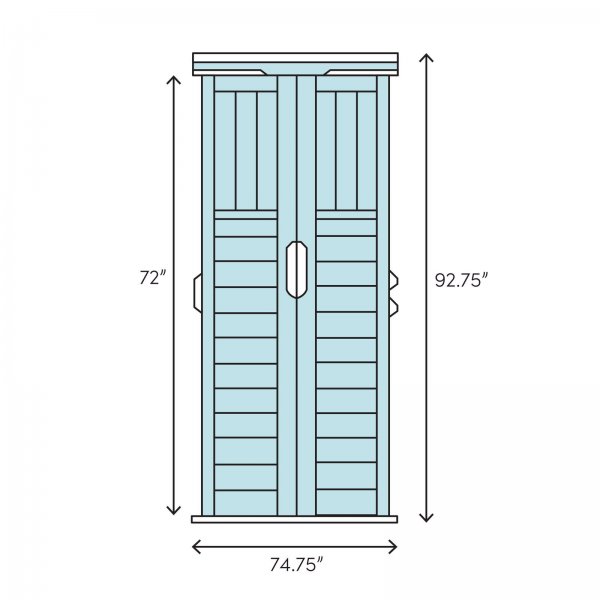6 ft. 3 in. W x 5 ft. 6 in. D Resin Storage Shed