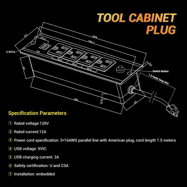 72-inch Rolling Tool Chest Cabinet Mobile Workbench with 15 Storage Drawers and Wheels 3 Uper Cabinet Outlet SS Pegboard Tool Box for Garage