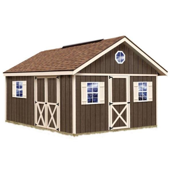 Fairview 12 ft. x 16 ft. Wood Storage Shed Kit